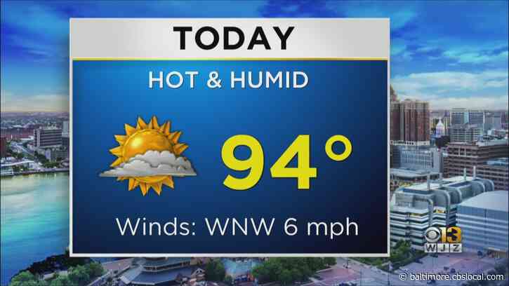 Maryland Weather: Hot & Sticky, Plus Thursday’s An Alert Day