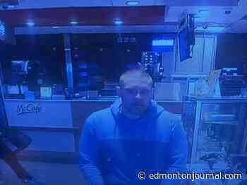 Edmonton police looking for robbery suspect after donation box taken from McDonald's - Edmonton Journal