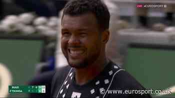 Agonising moment tearful Jo-Wilfried Tsonga suffers injury in farewell match at French Open - Eurosport UK