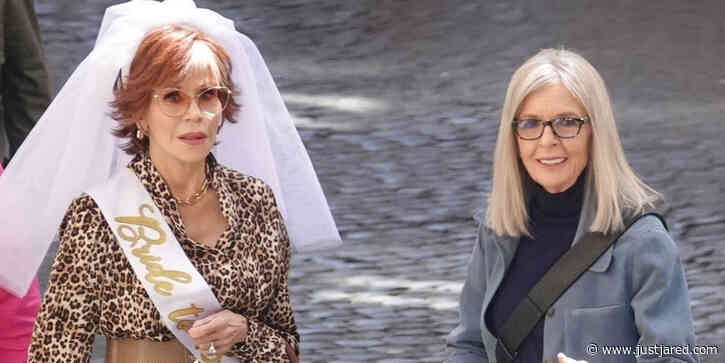 Jane Fonda & Diane Keaton Get to Work on the Set of 'Book Club 2' in Rome
