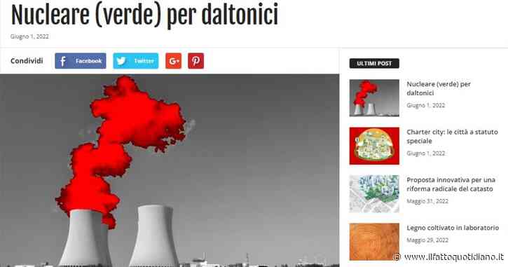 Tassonomia Ue, Grillo contro il nucleare: “Una centrale emette CO2 quasi quanto un impianto a carbone. Non è energia verde, ma marrone”