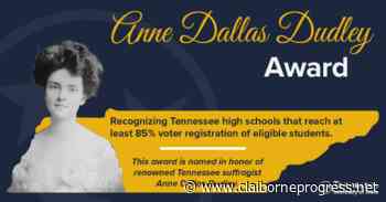 Cumberland Gap High earns Dudley Award - Claiborne Progress - Claiborne Progress