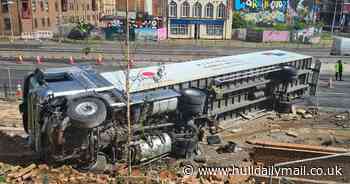 Update on lorry driver's injuries after crash on A63 in Hull city centre - Hull Live