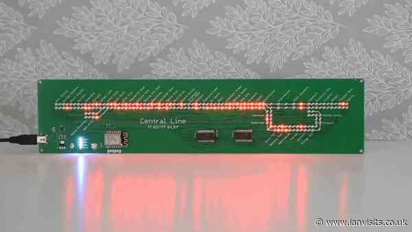 Circuit board style tube maps