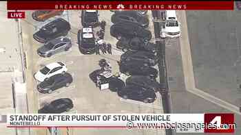 Stolen Car Pursuit in Montebello Ends in Standoff - NBC Southern California