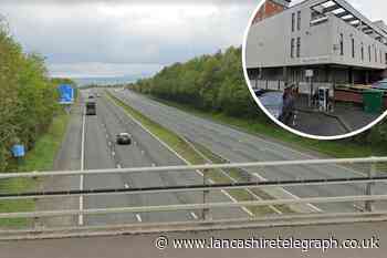 The 13 people in court in May for offences on M65 in Lancashire