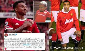 Jesse Lingard posts an 'emotional' statement and video online after leaving Manchester United