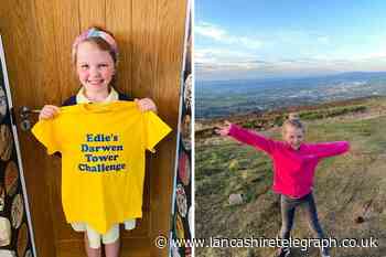 Blackburn schoolgirl raises more than £3,000 in Darwen Tower challenge