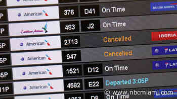 More Flight Cancellations After Weather, Ops Issues at South Florida Airports