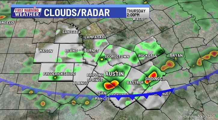 Scattered rain ahead of brutal heat