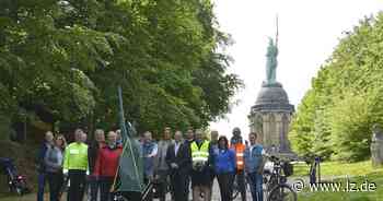 Riesiger „kantiger Hermanns“ auf Radtour | Lokale Nachrichten aus Detmold - Lippische Landes-Zeitung