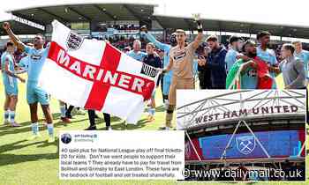 National League criticised over ticket prices for Grimsby vs Solihull final - Daily Mail