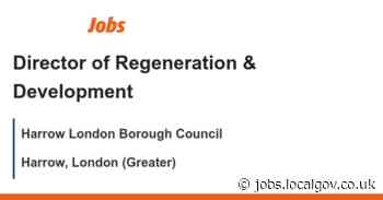 Director of Regeneration & Development job with Harrow London Borough Council | 160871 - LocalGov