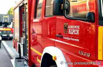 FW Alpen: Ausgelöste Brandmeldeanlage durch angebranntes Essen