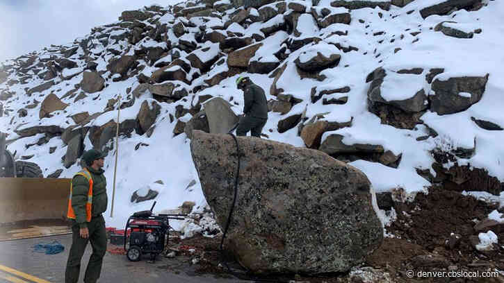 Trail Ridge Road Closed Just Days After Opening For Season Thanks To Huge Boulder, More Snow