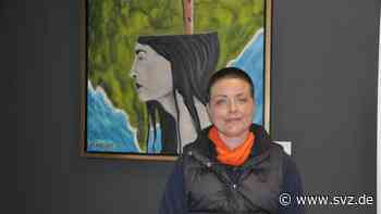 Linkskontor Parchim : Künstlerin Hanni Hupfeld zeigt auf Gemälden Schrecken des Kriegs - svz – Schweriner Volkszeitung