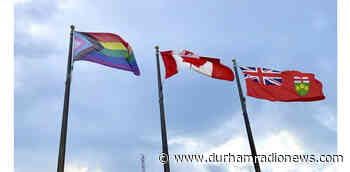 Rainbow flag flying outside regional headquarters in Whitby to mark start of Pride Month - durhamradionews.com