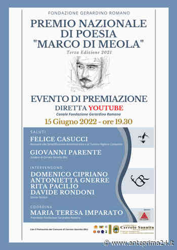 A Cerreto Sannita la terza edizione del premio nazionale di poesia "Marco di Meola" - anteprima24.it