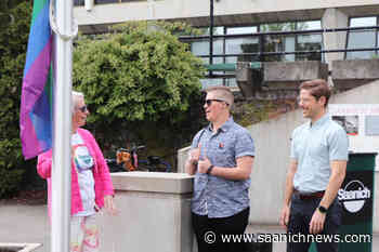 PHOTOS: Saanich raises rainbow flag to launch Pride month – Saanich News - Saanich News
