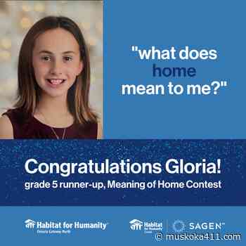 Englehart Student Wins $10,000 For Local Habitat For Humanity Branch In Writing Contest - Muskoka 411