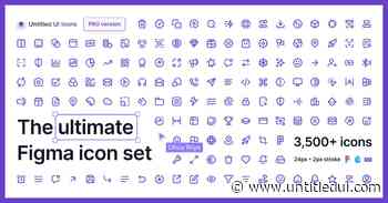 Untitled UI Icons - 1,100+  free Figma icons for modern UI design