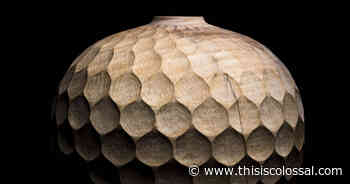 Nature and Geometry Blend in Beguiling Symmetry in Oliver Chalk's Voluminous Timber Vessels - Colossal