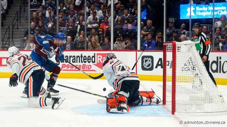 Avalanche blank Oilers 4-0 to continue Western Conference final lead