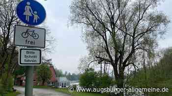 Die Stadt Augsburg erteilt ein Lob an die Radler am Kuhsee