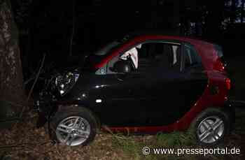 POL-RBK: Wermelskirchen - Alkoholisierter Smart-Fahrer prallt vor einen Baum - Presseportal.de
