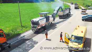 Jetzt provisorische Arbeiten - B462-Abschnitt nach Sulgen soll 2023 saniert werden - Schwarzwälder Bote