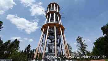 BW von oben - Schömberg: So entstand der höchste Holz-Aussichtsturm Deutschlands