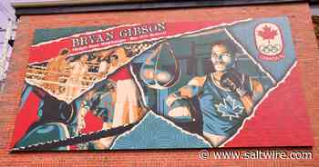 Olympian Bryan Gibson honoured with mural in Kentville, NS - Saltwire