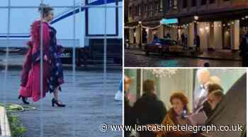 Helena Bonham Carter spotted in town filming for new drama