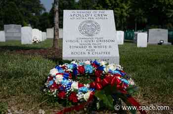 Monument to NASA's fallen Apollo 1 crew dedicated at national cemetery