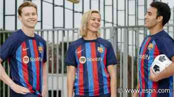 Barcelona's new home kit inspired by 1992 Olympic Games in the city - ESPN