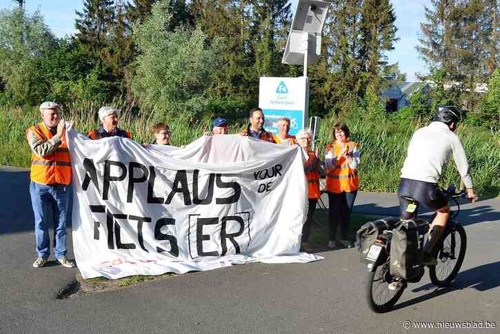 Lokeren applaudisseert voor fietsers