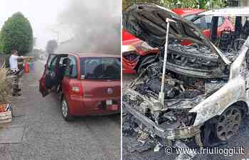 Campoformido, auto si schianta contro un palo e prende fuoco - Friuli Oggi