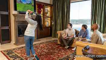 Play with your own clubs in this golf simulator