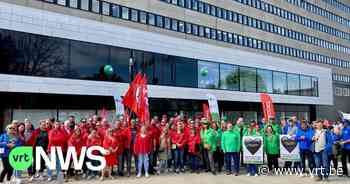 Vakbonden voeren actie tegen mogelijke privatisering AZ Sint-Jan Brugge - VRT NWS