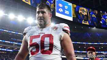 49ers' Mack announces retirement after 13 years