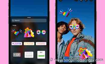 Meta Announces New Activations for Pride Month, Including Stickers, AR and VR Projects - Social Media Today
