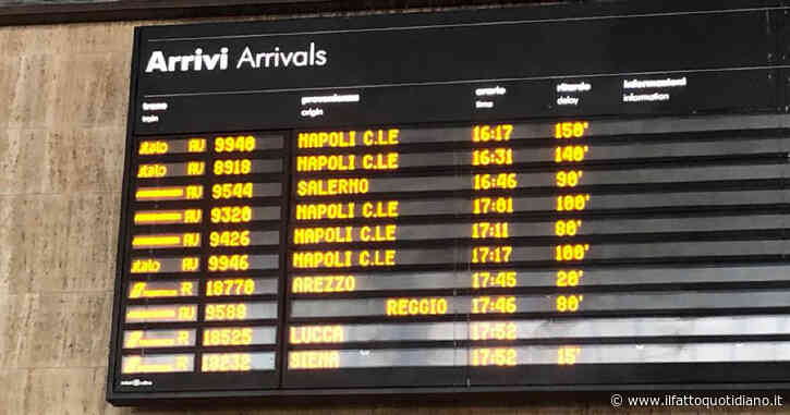 Alta velocità, caos sulle linee e in stazione dopo l’incidente a Roma: ritardi oltre i 200 minuti