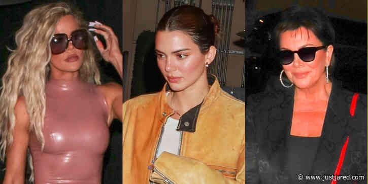 Khloe Kardashian, Kendall Jenner & Mom Kris Grab Dinner Together