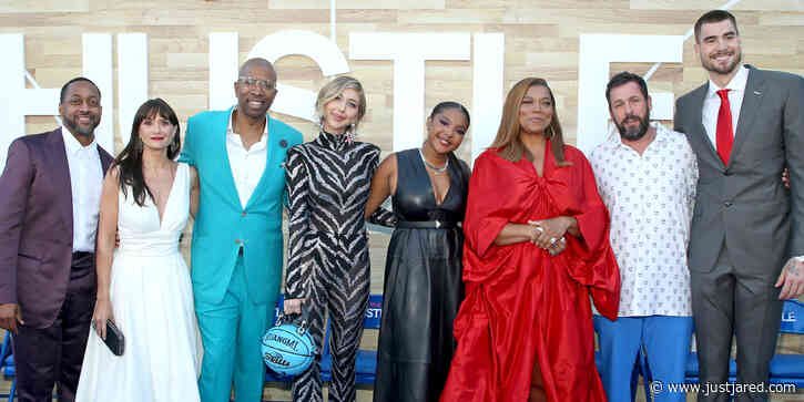 Adam Sandler & Queen Latifah Join All Their Co-Stars at 'Hustle' Premiere