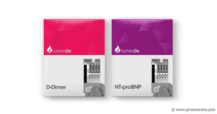 LumiraDx élargit son portefeuille de tests cardiovasculaires avec le marquage CE de son test NT-proBNP et une nouvelle demande d'exclusion pour son test D-Dimer