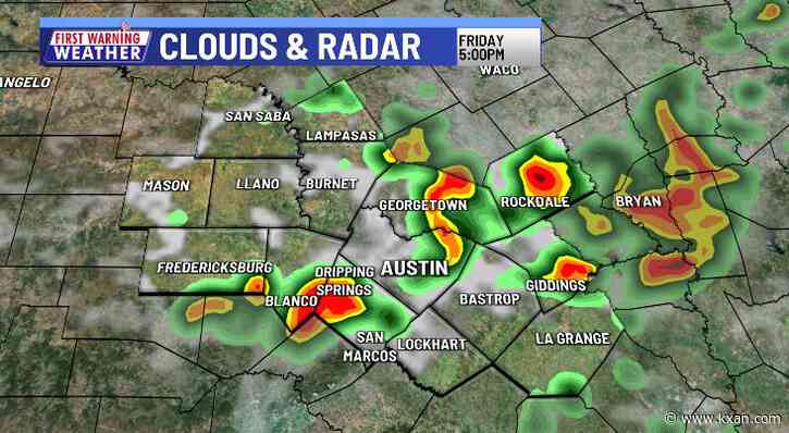 Isolated downpours remain possible, but hotter, drier weather starts to build