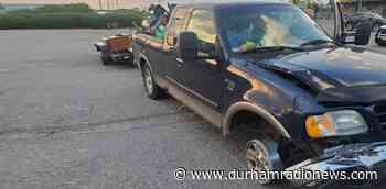 OPP stop truck and trailer missing tires in Whitby - durhamradionews.com