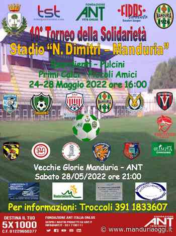 MANDURIA - Dal 24 al 28 maggio, al 'Dimitri' il decimo Torneo della Solidarietà ANT - ManduriaOggi