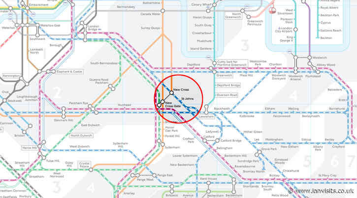 Rail closures around New Cross station in August