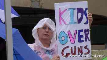 ‘How Dare You Not Have Some Compassion?': Gun Safety Advocates Rally Outside Rubio Office